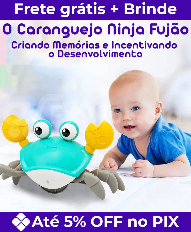 Caranguejo Ninja Fujão + (Brinde e Frete Grátis)